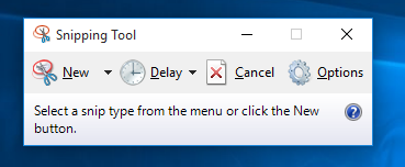 Windows 10 Snip Tool