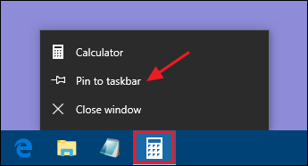 Windows 10 Taskbar